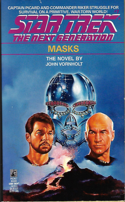 Masks 7 Star Trek The Next Generation front cover by John Vornholt, ISBN: 067174139X