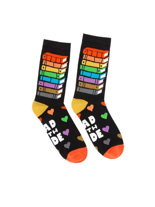 Library Card Pride socks unisex small front cover by Out of Print, ISBN: 0593275136