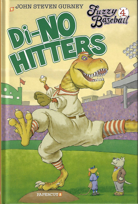 Di-no Hitter 4 Fuzzy Baseball Vol. 4: front cover by John Steven Gurney, ISBN: 1545807159