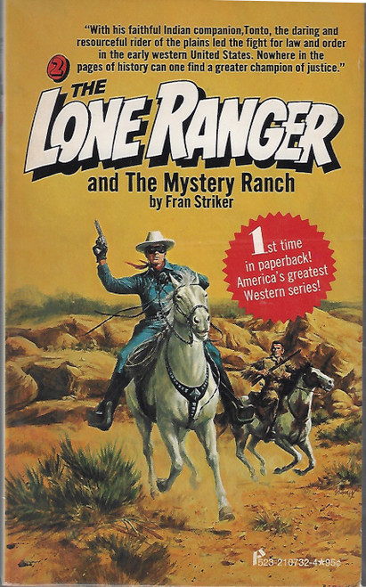The Lone Ranger and the Mystery Ranch 2 Lone Ranger front cover by Fran Striker, ISBN: 0523007329