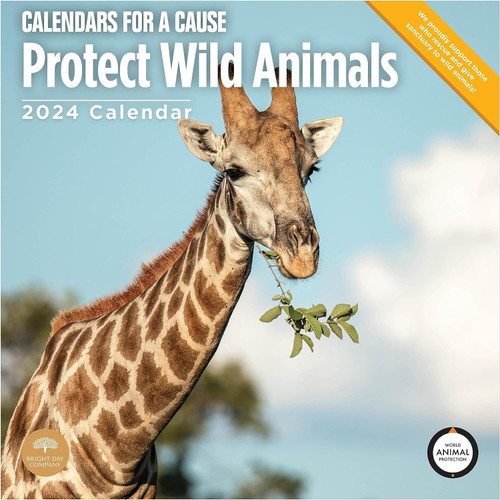Protect Wild Animals 2024 Wall Calendar front cover