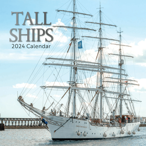 Tall Ships 2024 Wall Calendar front cover, ISBN: 1804109533