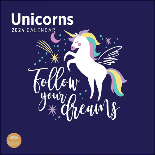 Unicorn 2024 Wall Calendar front cover