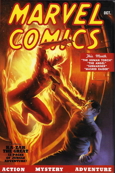 Golden Age Marvel Comics Omnibus 1 front cover by Carl Burgos,Bill Everett,Paul Gustavson, ISBN: 0785135707