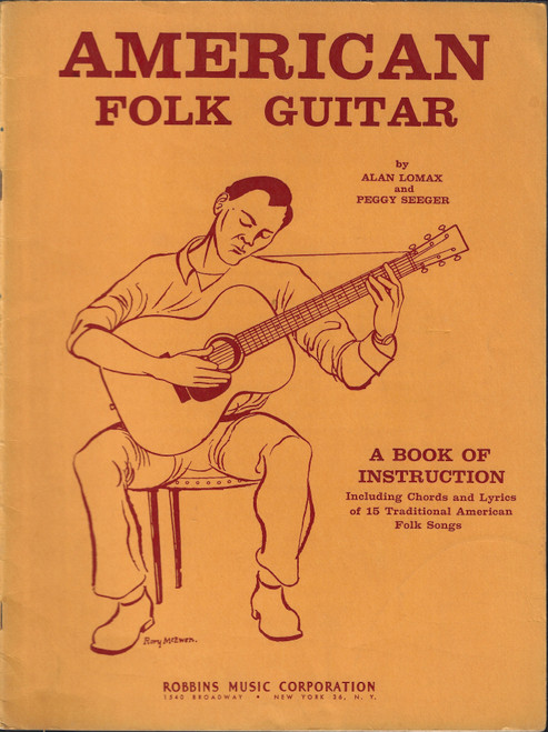 American Folk Guitar: A Book of Instruction front cover by Alan Lomax, Peggy Seeger