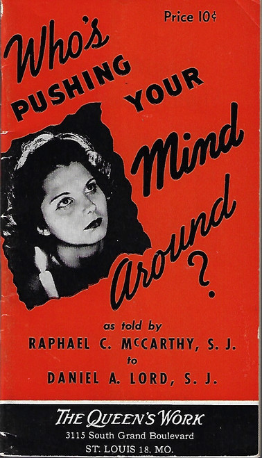 Who's Pushing Your Mind Around? front cover by Raphael C. McCarthy, Daniel A. Lord