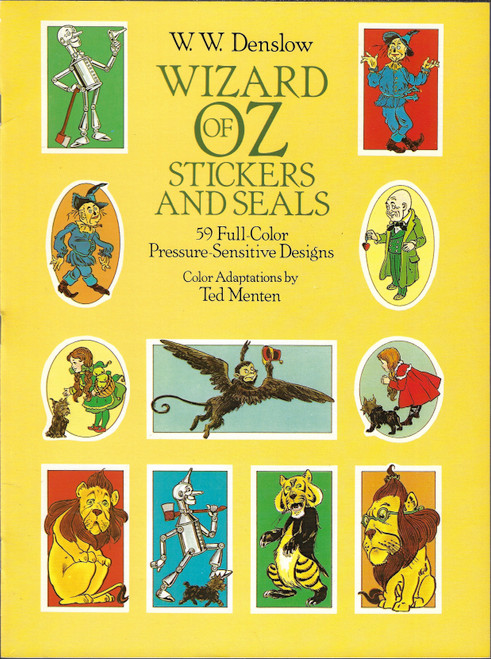 Wizard of Oz Stickers and Seals front cover by Ted Menten, ISBN: 0486250687