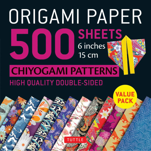 Origami Paper 500 sheets Chiyogami Patterns 6" front cover, ISBN: 0804849234