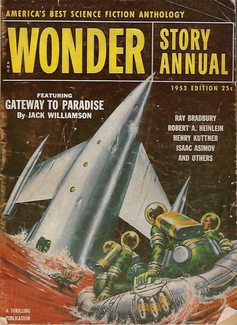 Wonder Story Annual Vol. 2 No. 1, 1953 front cover by Samuel Mines