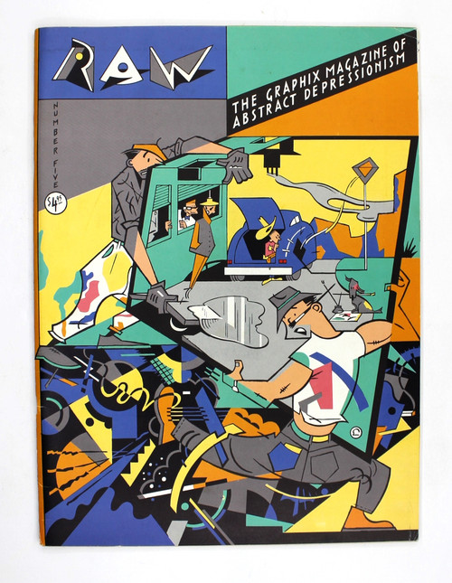 Raw Issue 5: the Graphix Magazine of Abstract Depressionism (Number 5) front cover by Francoise Mouly, Art Spiegelman