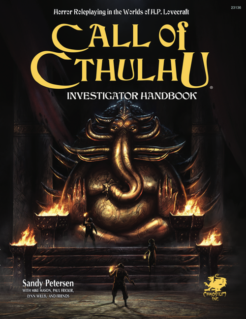Call of Cthulhu Investigators Handbook (Call of Cthulhu Roleplaying) front cover by Mike Mason, Sandy Petersen, Lynn Willis, Paul Fricker, Keith Herber, ISBN: 1568824491