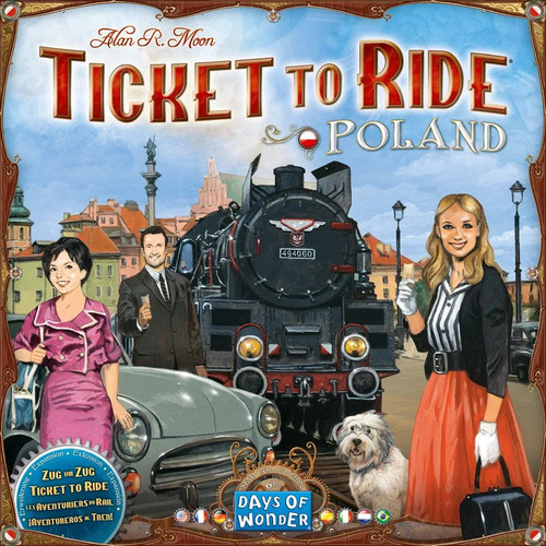 Ticket to Ride Poland Board Game Expansion front cover