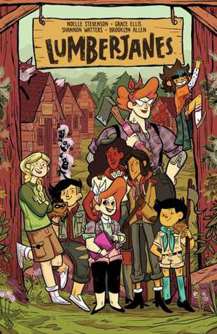 On a Roll 9 Lumberjanes front cover by Shannon Watters, Kat Leyh, Carolyn Nowak, ISBN: 1608869571