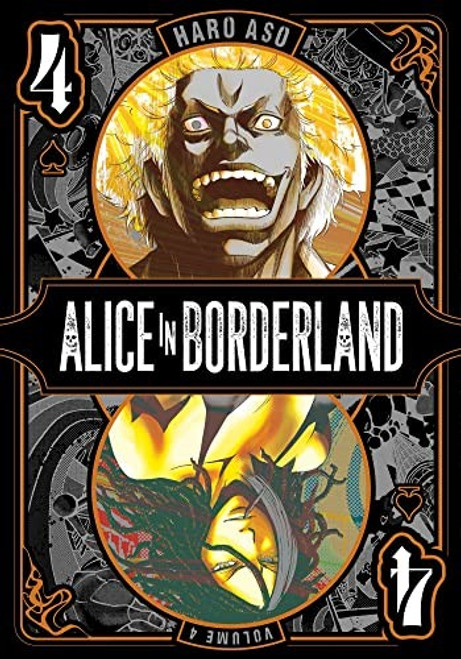 Alice in Borderland, Vol. 4 (4) front cover by Haro Aso, ISBN: 1974728579