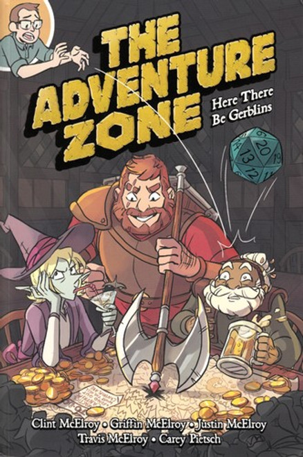 Here There Be Gerblins 1 Adventure Zone front cover by Clint McElroy, Griffin McElroy, Justin McElroy, Travis McElroy, Carey Pietsch, ISBN: 1250153700