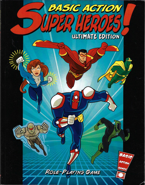 Basic Action Super Heroes! Ultimate Edition front cover by Chris Rutkowsky