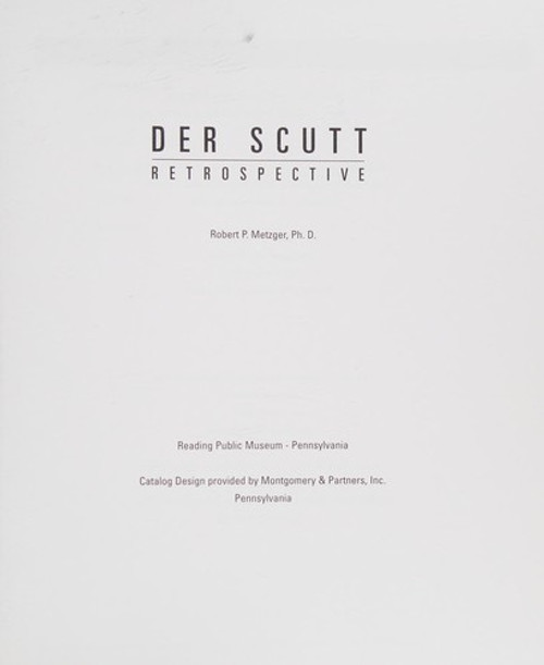 Der Scutt: Retrospective front cover by Robert P. Metzger, ISBN: 0965459403