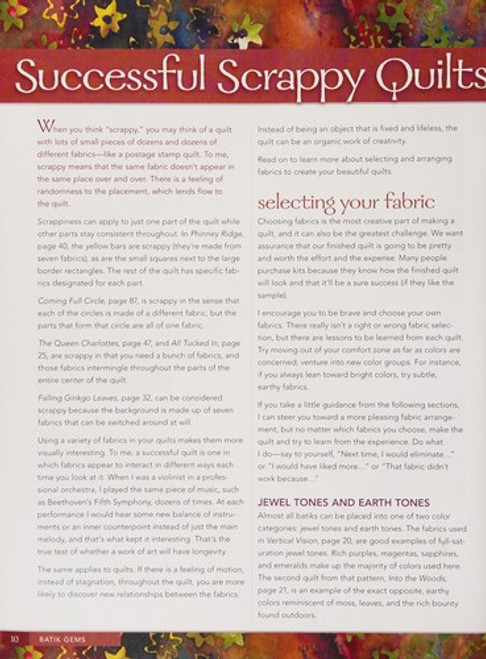 Batik Gems: 29 Dazzling Quilt Projects front cover by Laurie J. Shifrin, ISBN: 1571205608