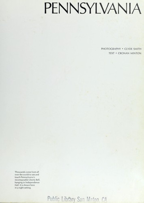 Pennsylvania front cover by Clyde H. Smith, Cronan Minton, ISBN: 0912856408