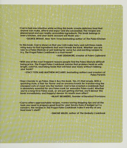 The Frugal Paleo Cookbook: Affordable, Easy & Delicious Paleo Cooking front cover by Ciarra Hannah, ISBN: 1624140882