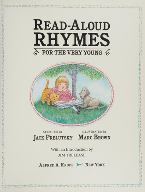 Read-Aloud Rhymes for the Very Young front cover by Jack Prelutsky, ISBN: 0394588541