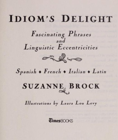 Idiom's Delight front cover by Sue Brock, ISBN: 0812917227