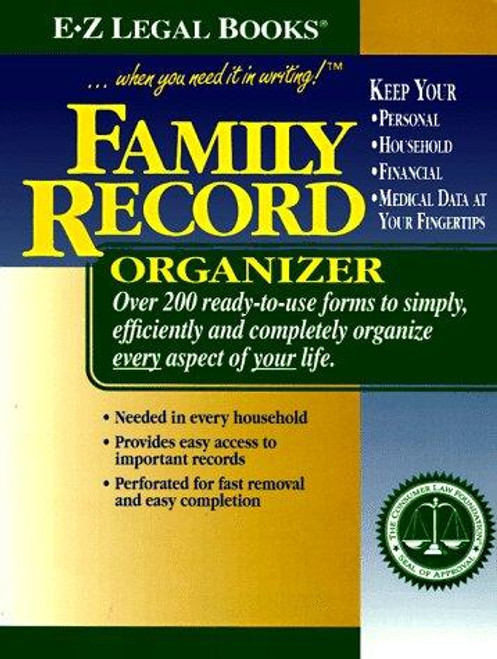 Family Record front cover, ISBN: 1563823004
