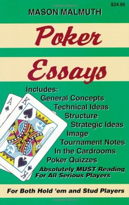 Poker Essays front cover by Mason Malmuth, ISBN: 1880685094