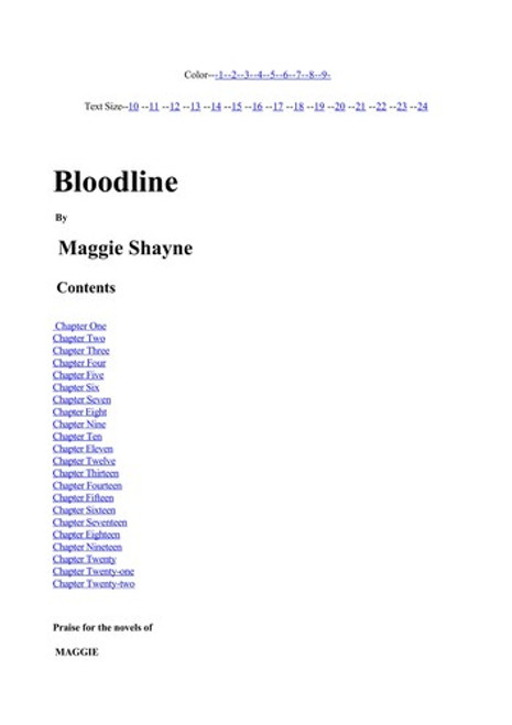 Bloodline (Wings in the Night) front cover by Maggie Shayne, ISBN: 0778326187