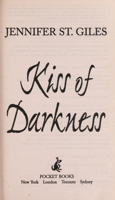 Kiss of Darkness 3 Shadowmen front cover by Jennifer St. Giles, ISBN: 1416563393