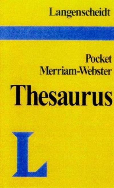 Pocket Merriam-Webster Thesaurus front cover by Langenscheidt, ISBN: 0887292194