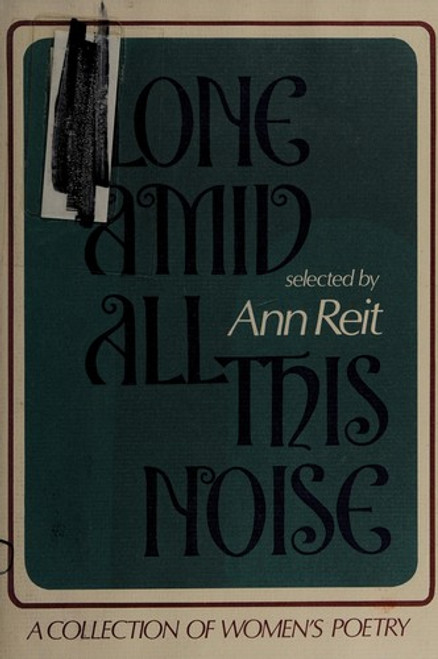 Alone Amid All This Noise front cover by Ann Reit, ISBN: 0590073591