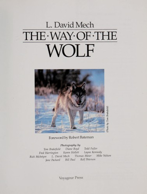 The Way of the Wolf front cover by L. David Mech, ISBN: 0896581632