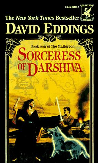 Sorceress of Darshiva 4 Malloreon front cover by David Eddings, ISBN: 0345369351