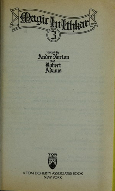 Magic in Ithkar 3 front cover by Andre Norton, Robert Adams, ISBN: 0812547098