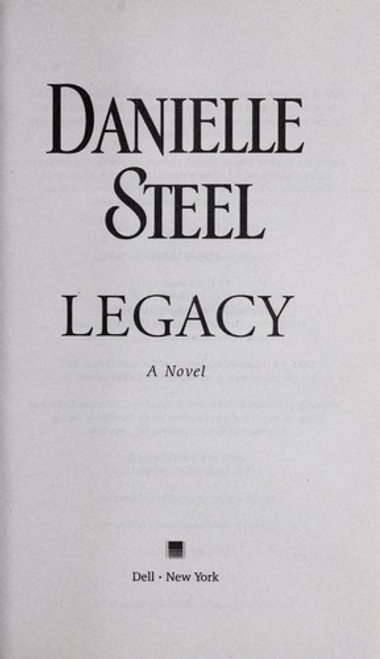 Legacy front cover by Danielle Steel, ISBN: 0440245168