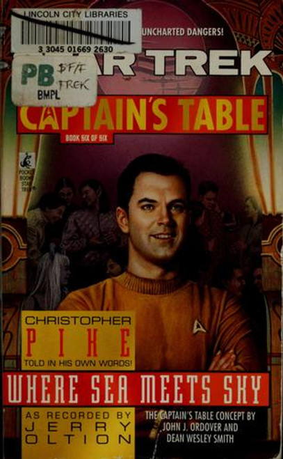 Where Sea Meets Sky 6 Star Trek: The Captain's Table front cover by Jerry Oltion, ISBN: 0671024000