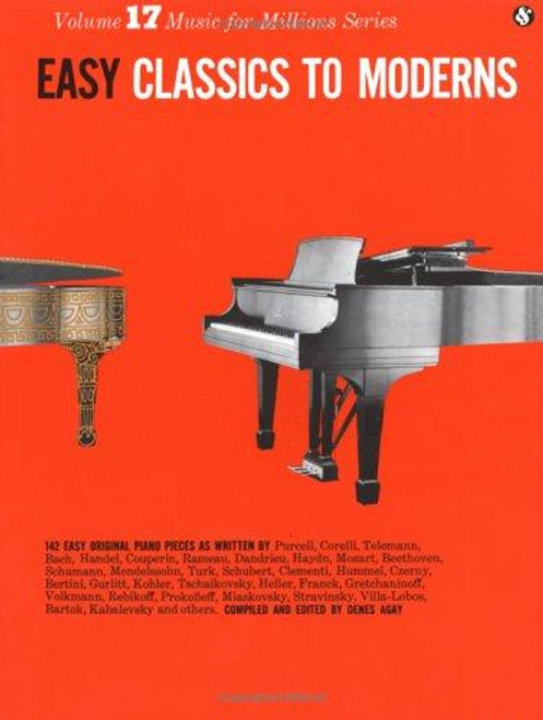 Easy Classics to Moderns (Music for Millions, Vol. 17) front cover, ISBN: 0825640172