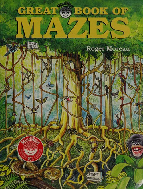 Great Book of Mazes front cover by Roger Moreau, ISBN: 0806961171