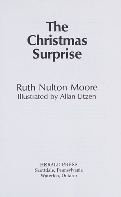 The Christmas Surprise front cover by Ruth Nulton Moore, ISBN: 0836134990