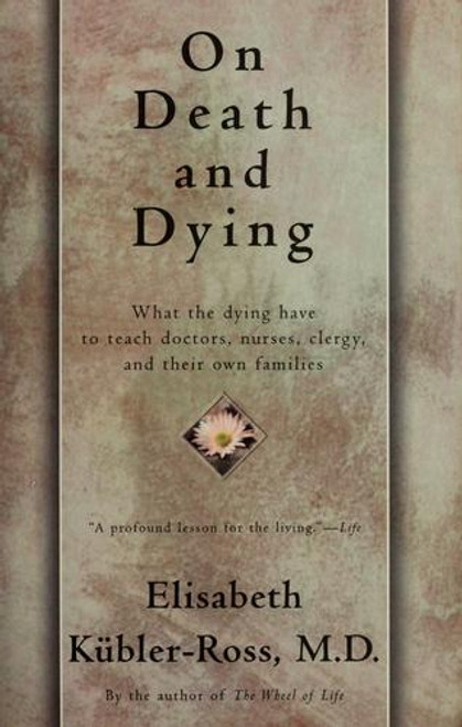 On Death and Dying front cover by Elisabeth Kubler-Ross, ISBN: 0684839385