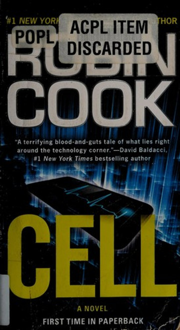 Cell front cover by Robin Cook, ISBN: 0425273857