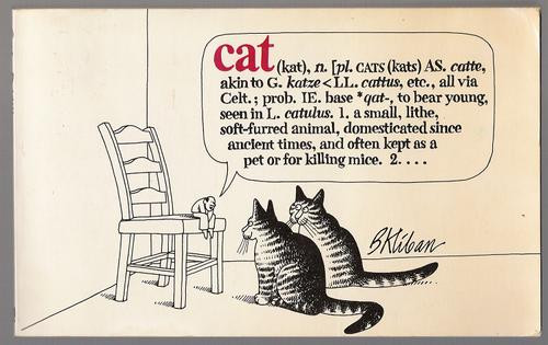 Cat front cover by B. Kliban, ISBN: 0911104542