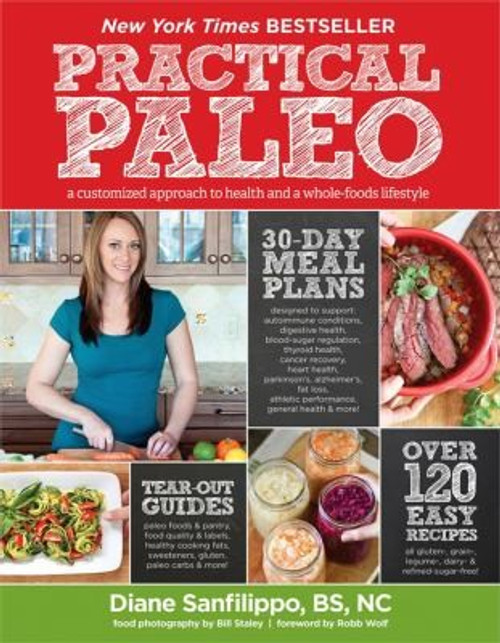 Practical Paleo: A Customized Approach to Health and a Whole-Foods Lifestyle front cover by Diane Sanfilippo, ISBN: 1936608758