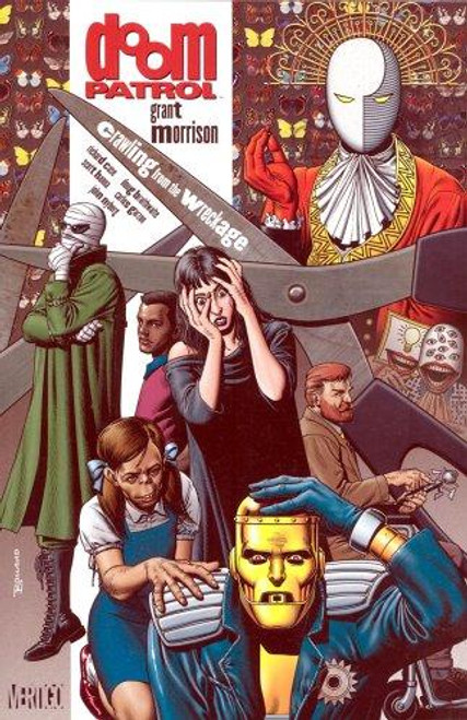 Doom Patrol, Book 1: Crawling From the Wreckage front cover by Grant Morrison, ISBN: 1563890348