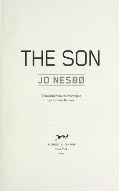 The Son: a Novel front cover by Jo Nesbo, ISBN: 0385351372