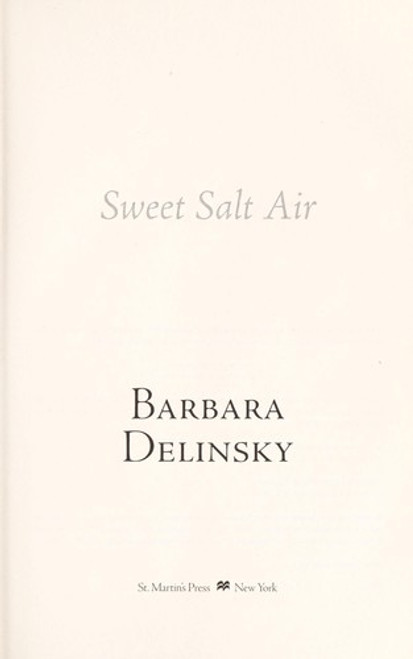 Sweet Salt Air front cover by Barbara Delinsky, ISBN: 1250007054