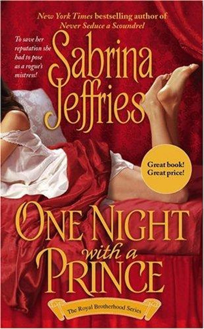 One Night With a Prince (Royal Brotherhood, Book 3) front cover by Sabrina Jeffries, ISBN: 0743477723