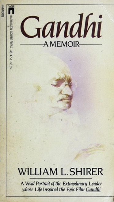 Gandhi: A Memoir front cover by William L. Shirer, ISBN: 0671461478
