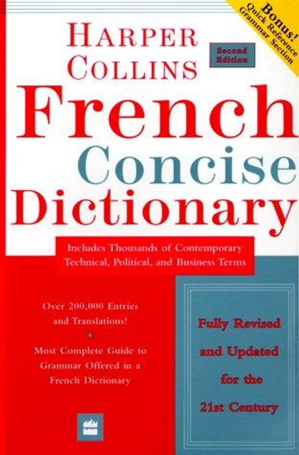 Collins French Concise Dictionary, 2e (HarperCollins Concise Dictionaries) (English and French Edition) front cover by HarperCollins, ISBN: 0060956895
